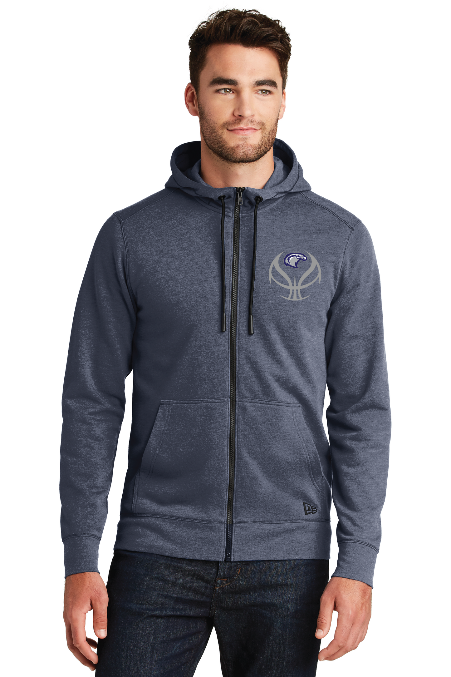 New Era® Tri-Blend Fleece Full-Zip Hoodie